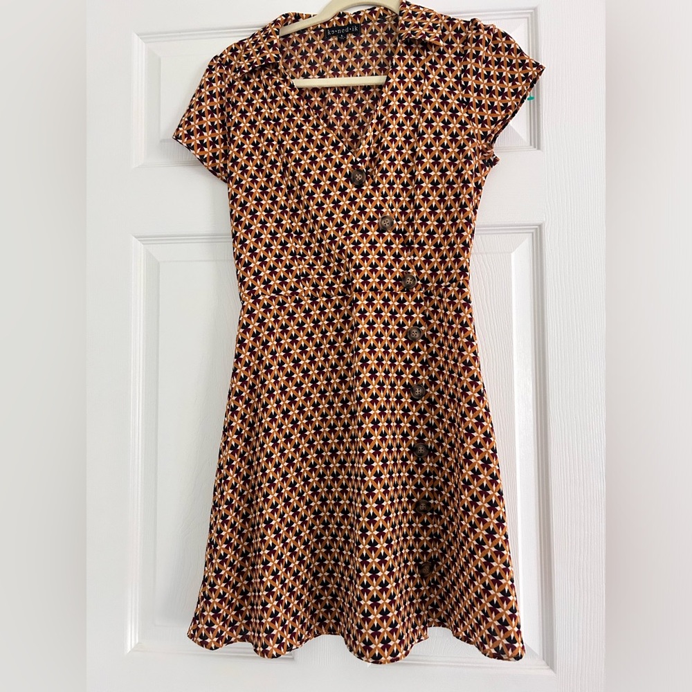 Short sleeve a-line dress - Medium
